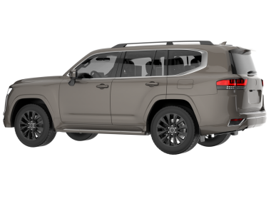 Yansımalı modern bir araba. 3d oluşturma