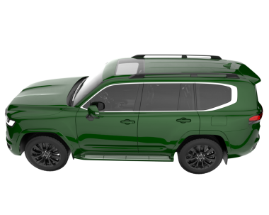 beyaz arkaplanda modern SUv