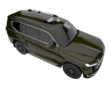 beyaz arkaplanda modern SUv