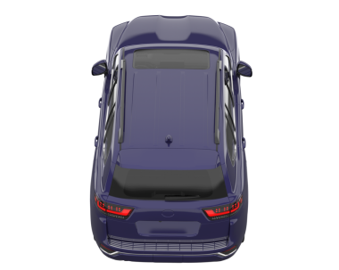 Araba beyaz arka planda izole edilmiş. 3d oluşturma