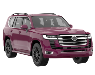 Arka planda izole edilmiş gerçekçi bir SUV aracı. 3D görüntüleme - illüstrasyon