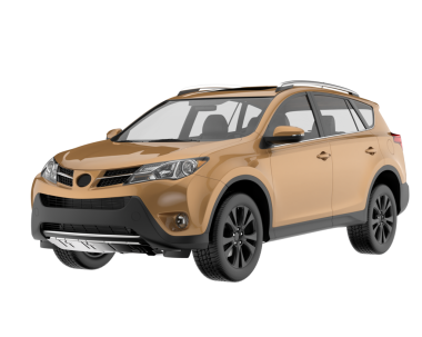 Beyaz arka planda modern cip arabası. 3d illüstrasyon