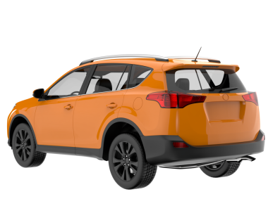 Beyaz arka planda modern bir cip. 3d oluşturma