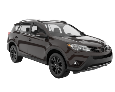 Beyaz arka planda modern lüks SUv