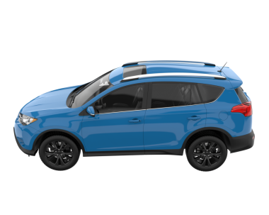 araba beyaz arkaplanda izole edildi.