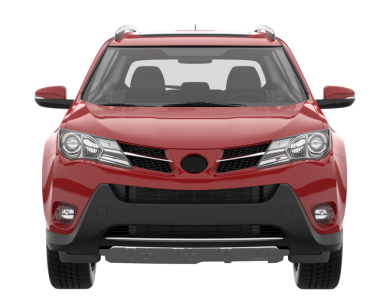 kırmızı modern SUv beyaz arkaplanda izole edildi