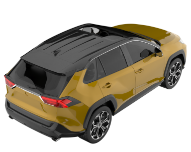 Beyaz arka planda modern bir cip. 3D görüntüleme - 3d illüstrasyon