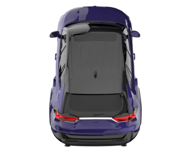 Modern araba arka planda izole edilmiş. 3D görüntüleme - illüstrasyon