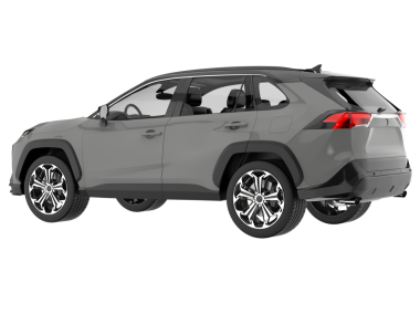 beyaz arkaplanda modern araba