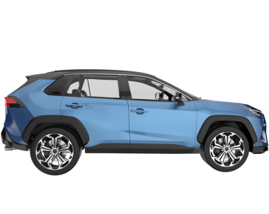 SUV arabası. 3d illüstrasyon