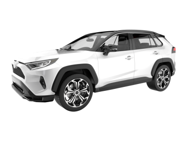 Siyah çizgili modern SUV