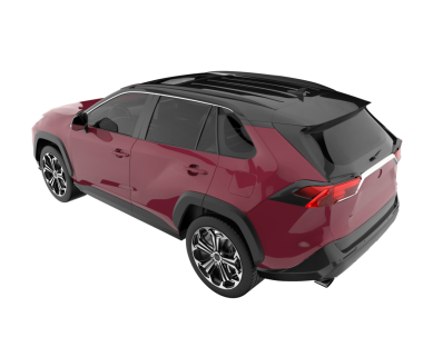 modern SUv beyaz arkaplanda izole edildi