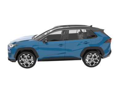 Beyaz arka planda modern bir araba. 3d oluşturma