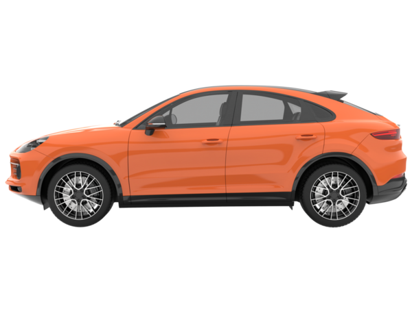 modern araba ön görünümü beyaz arkaplanda izole