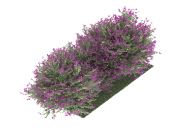 Siyah arkaplanda izole edilmiş yeşil bir fraktal ağacının 3 boyutlu görüntülenmesi