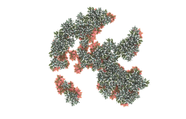 3D resimli kırmızı ve siyah renkli bir covid - 19 - Coronavirus covid - 19