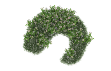 Çimenden t harfi. alfabe.