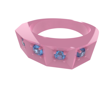 Beyaz arkaplanda pembe hediye kutusu