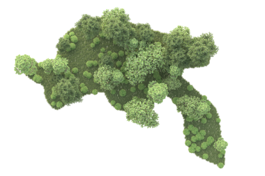 3 boyutlu yeşil ağaç