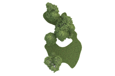 3D illüstrasyon - ağaç - şekli