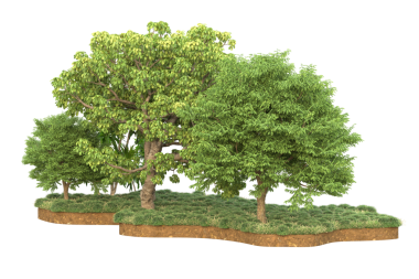 Arkaplanda ağacın vektör illüstrasyonu