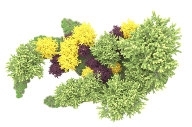 İzole edilmiş bir nesnenin 3 boyutlu görüntüsü