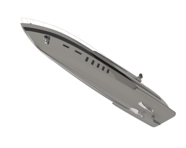 Beyaz arka planda izole edilmiş beyaz bir geminin 3 boyutlu görüntüsü