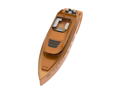 Beyaz bir arka plan üzerinde izole tekne