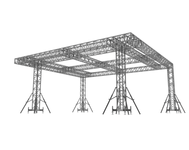 Endüstriyel yapının 3 boyutlu resmi