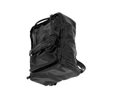 Beyaz arka planda siyah deri ceket