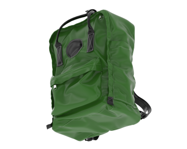 Beyaz arka plan üzerinde izole askeri sırt çantası