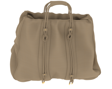 Modern kahverengi bir çanta.