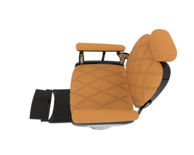 Modern bir sandalyenin 3 boyutlu resmi