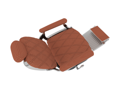 Erkekler için modern kahverengi deri kemer. Beyaz arka planda izole edilmiş. 3 Boyutlu Hazırlama