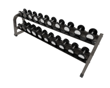 Siyah ve beyaz bir rafın 3 boyutlu görüntüsü