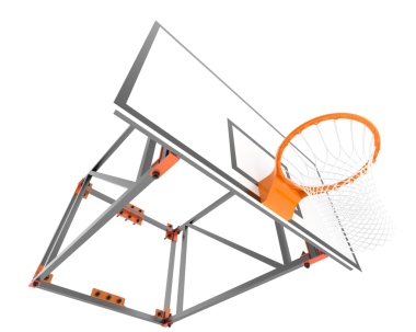 Siyah arkaplanda izole edilmiş beyaz renkli bir sandalyenin 3 boyutlu canlandırması