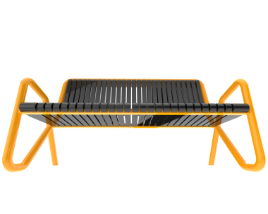 Beyaz arka planda modern metal sandalye - izole