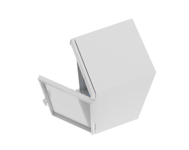 Boş beyaz kitap kapağı siyah arkaplanda izole edildi