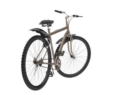 Bisiklet üzerinde beyaz izole