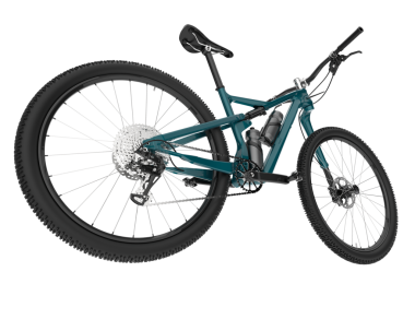 beyaz arka planda izole edilmiş modern şehir bisikleti 3 boyutlu görüntüleme