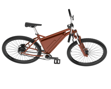 bisiklet beyaz arkaplanda izole edildi