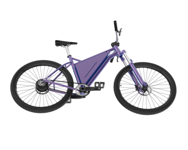 Beyaz arka planda bisiklet. 3d oluşturma