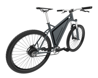 beyaz arka planda izole edilmiş modern bisiklet 3 boyutlu görüntüleme