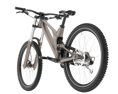 Bisiklet beyaz arka planda izole edilmiş. 3d oluşturma