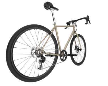 Beyaz arka plan üzerinde modern bisiklet