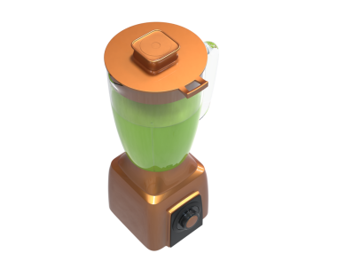 Beyaz arka planda yeşil kahve fincanı 3 boyutlu.