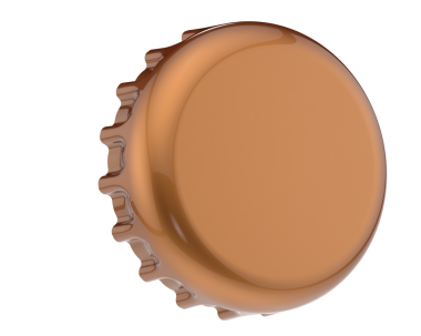 Kahverengi ahşap bir namlunun beyaz arka planda izole edilmiş 3 boyutlu görüntüsü.