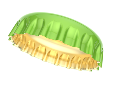 Beyaz arkaplan üzerinde yaprak olan yeşil yaprak