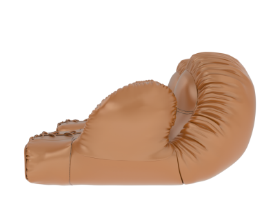 Deri bir çantanın 3 boyutlu resmi.