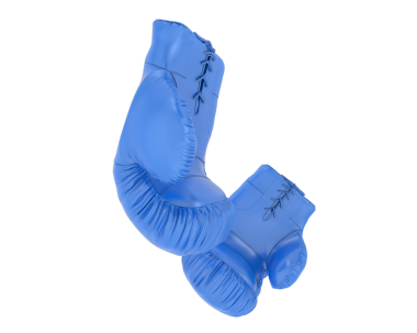 Mavi kurdeleden yapılmış balon harfi